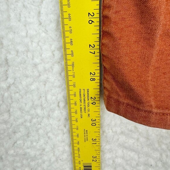 Prana Orange Low Rise Skinny Jeans Womens Denim Zip Fly Pockets Size 25 - Picture 7 of 12